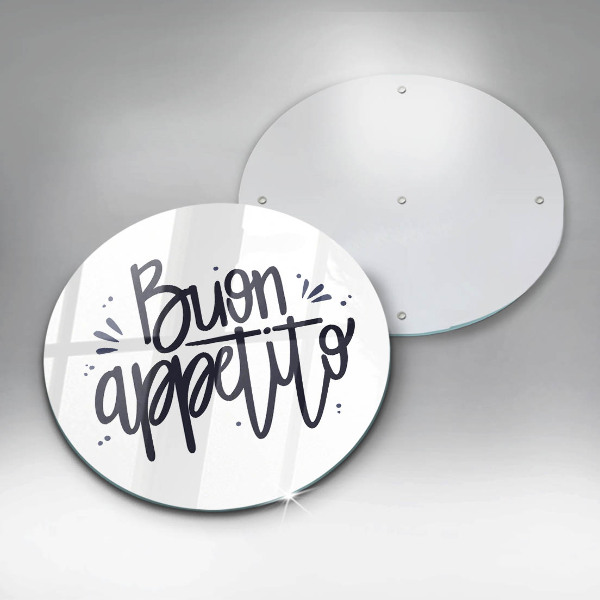 Tábua de cortar A inscrição Buon Appetito