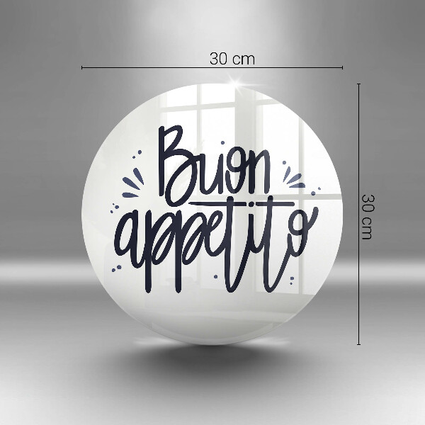 Tábua de cortar A inscrição Buon Appetito