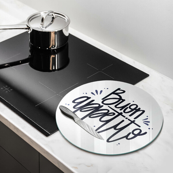 Tábua de cortar A inscrição Buon Appetito