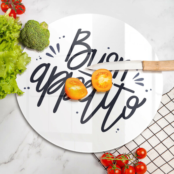 Tábua de cortar A inscrição Buon Appetito