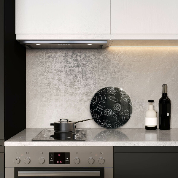 Tábua de corte de vidro Acessórios de cozinha