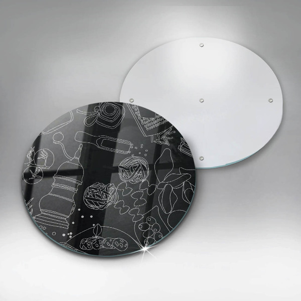 Tábua de corte de vidro Acessórios de cozinha