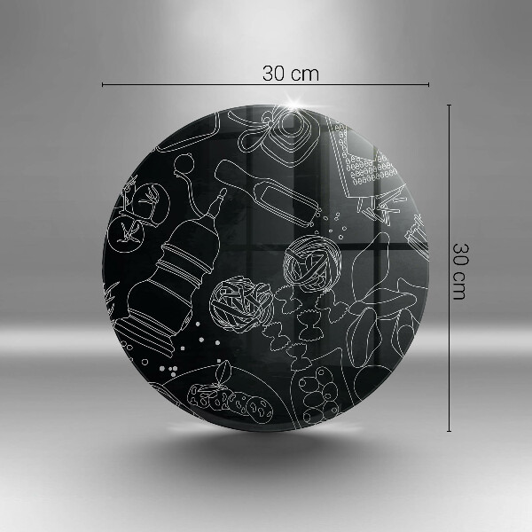 Tábua de corte de vidro Acessórios de cozinha