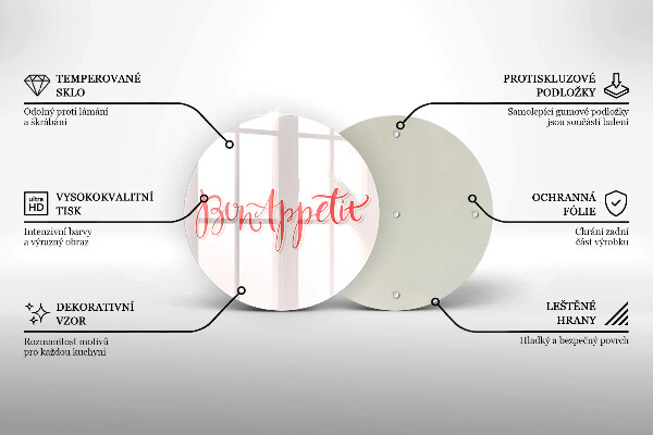 Tábua corte Placa de cozinha Bon Appetit