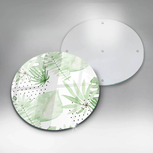 Tábua de cortar alimentos Folhas de aquarela