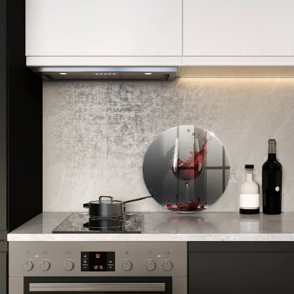 Tábua corte Vinho tinto em taça