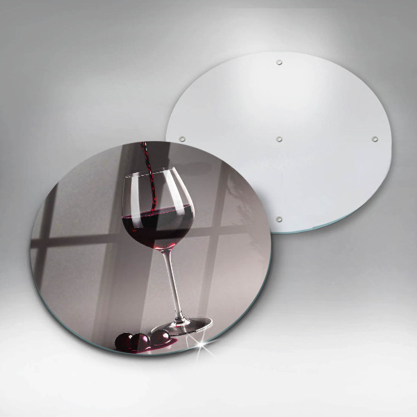 Tábua de cortar alimentos Um copo e uvas