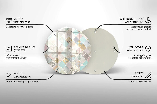 Tábua para cozinha Composição pastel