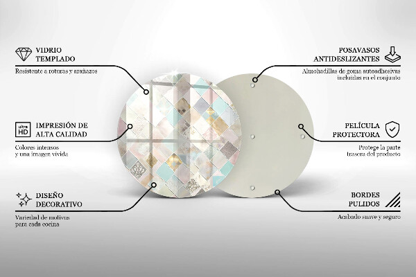 Tábua para cozinha Composição pastel