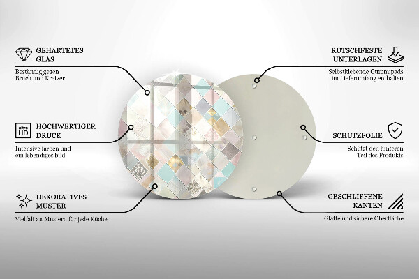 Tábua para cozinha Composição pastel