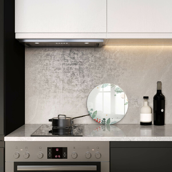 Tábua cozinha Folhas de aquarela