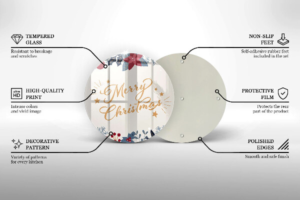 Tábua para corte Inscrição de Feliz Natal