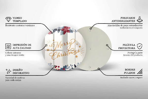 Tábua para corte Inscrição de Feliz Natal