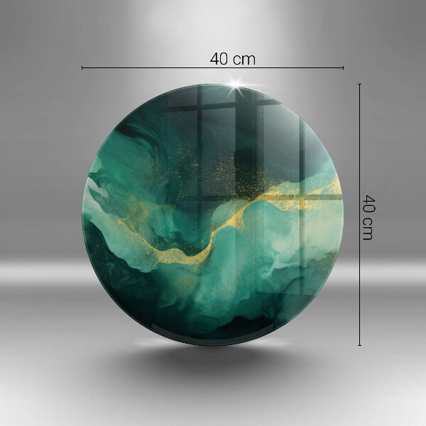 Tábua de corte de vidro Verde garrafa