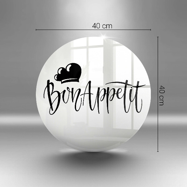 Tábua de corte A inscrição Bon Appetit
