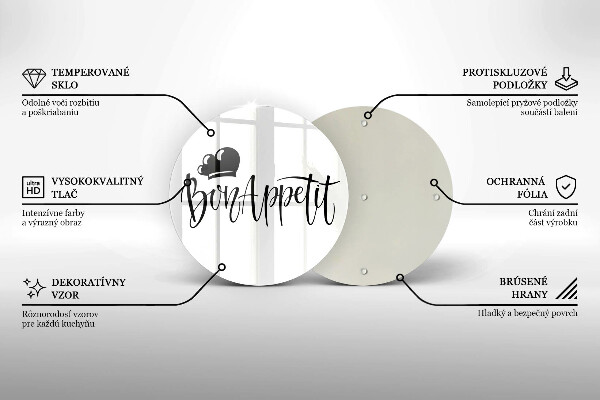 Tábua de corte A inscrição Bon Appetit