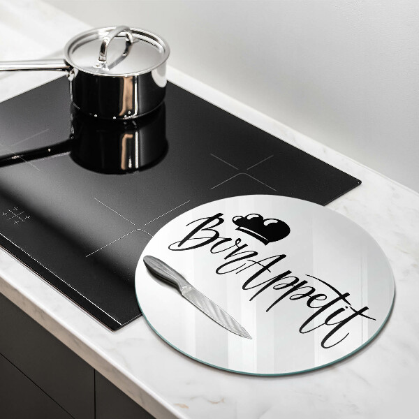 Tábua de corte A inscrição Bon Appetit