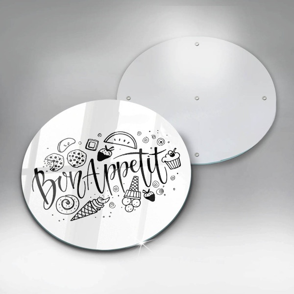 Tábua de cortar A inscrição Bon Appetit