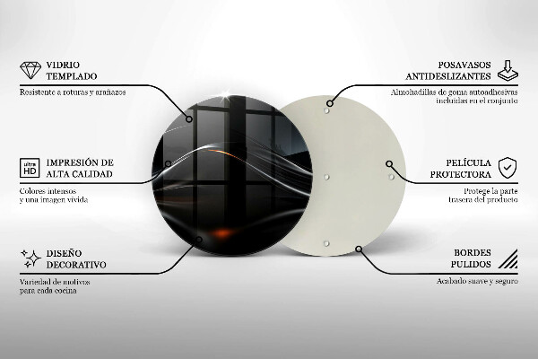 Tábua cozinha Design 3D abstrato