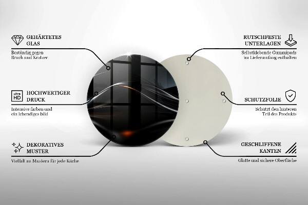 Tábua cozinha Design 3D abstrato