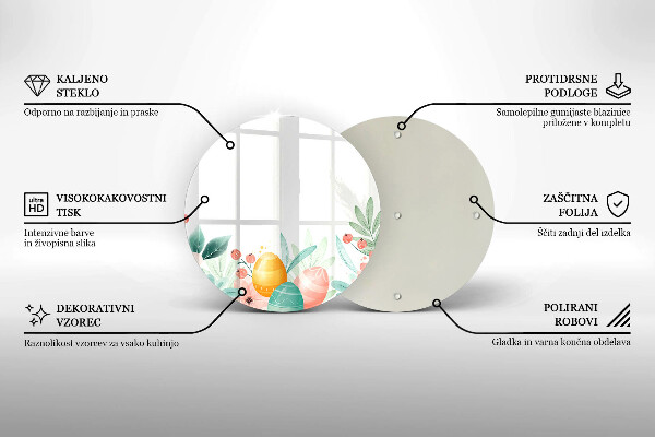 Tábua para cozinha ovos de páscoa