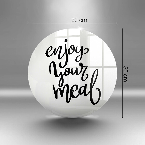 Tábua para corte A inscrição Aproveite sua refeição