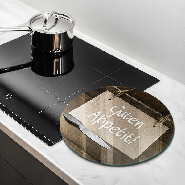 Tábua de cortar Placa Guten Apetit nos painéis