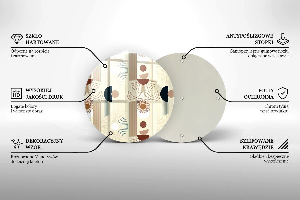 Tábua para corte Formas geométricas boho