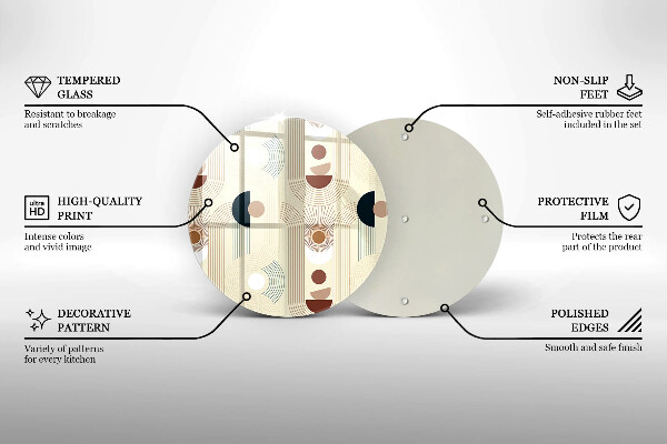 Tábua para corte Formas geométricas boho