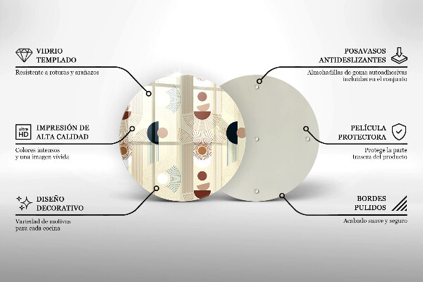 Tábua para corte Formas geométricas boho