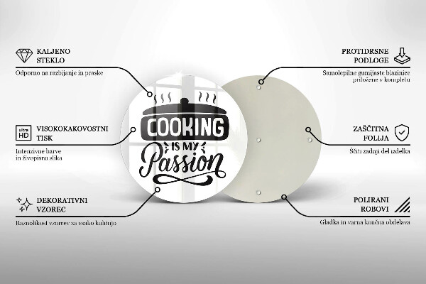 Tábua de corte Cozinhar é minha paixão