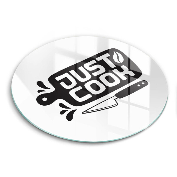 Tábua de cortar Placa de cozinha "Just Cook"