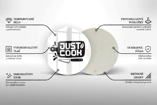 Tábua de cortar Placa de cozinha "Just Cook"