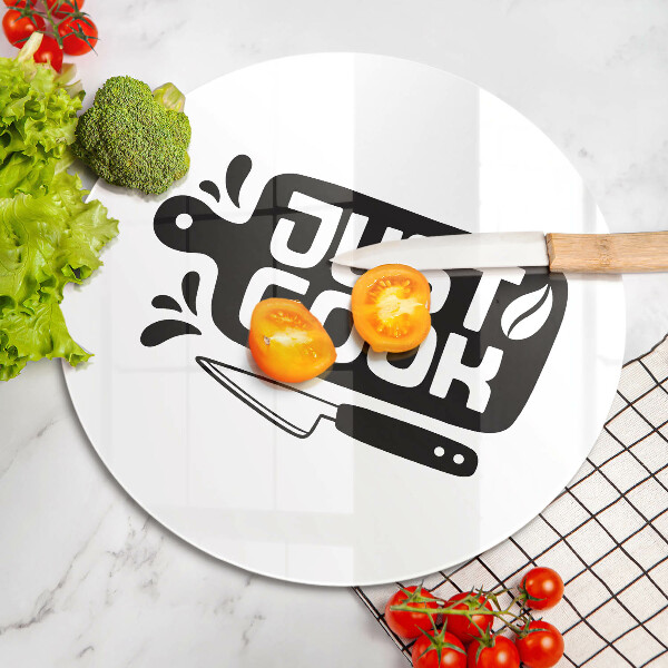 Tábua de cortar Placa de cozinha "Just Cook"