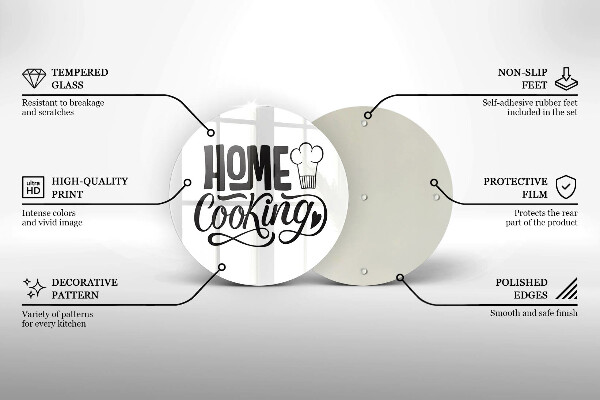 Tábua cozinha A inscrição Cozinha caseira