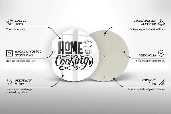 Tábua cozinha A inscrição Cozinha caseira