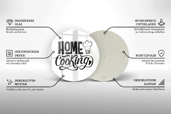 Tábua cozinha A inscrição Cozinha caseira