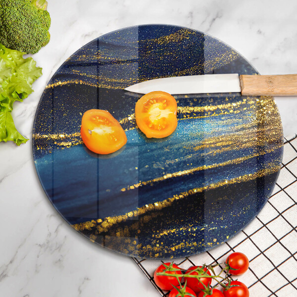 Tábua de corte Abstração azul marinho