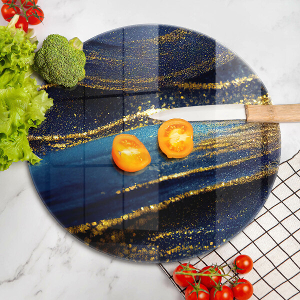 Tábua de corte Abstração azul marinho