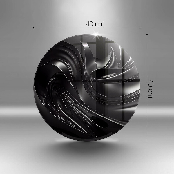 Tábua cozinha Abstração massa negra