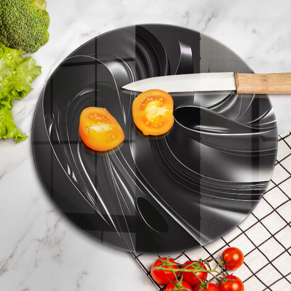 Tábua cozinha Abstração massa negra