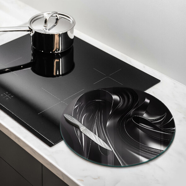 Tábua cozinha Abstração massa negra