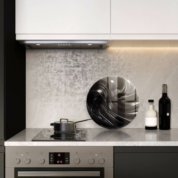 Tábua cozinha Abstração massa negra