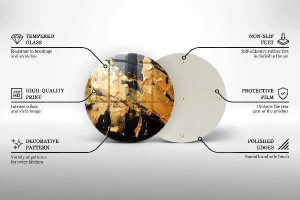 Tábua para cozinha Textura de tinta elegante