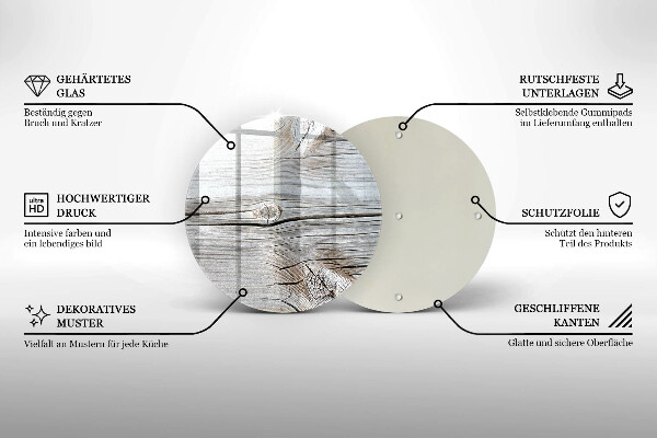 Tábua de cortar alimentos Estrutura de madeira leve
