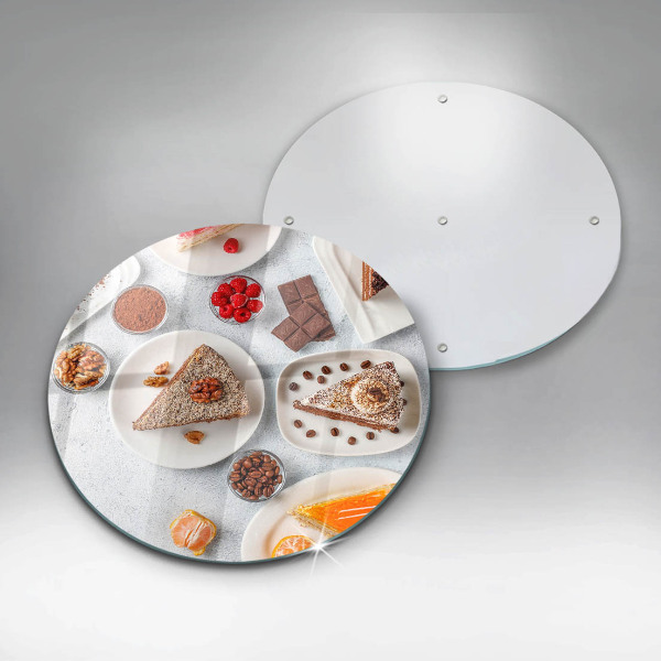 Tábua de cortar de vidro Bolos doces