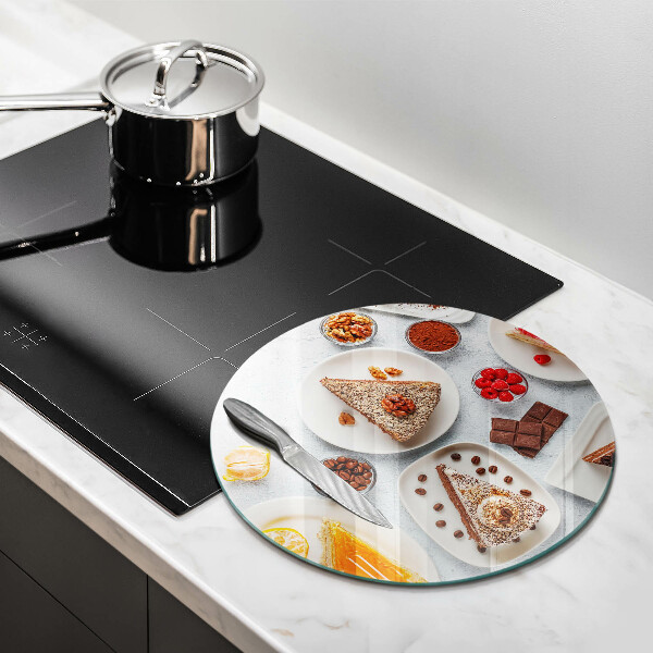 Tábua de cortar de vidro Bolos doces