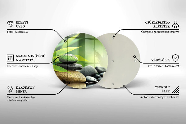 Tábua cozinha Pedras de bambu zen