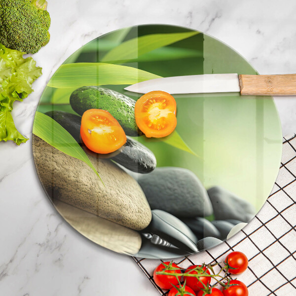 Tábua cozinha Pedras de bambu zen