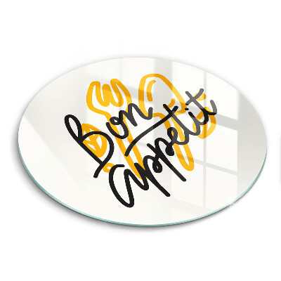 Tábua para cozinha A inscrição Bon Appetit